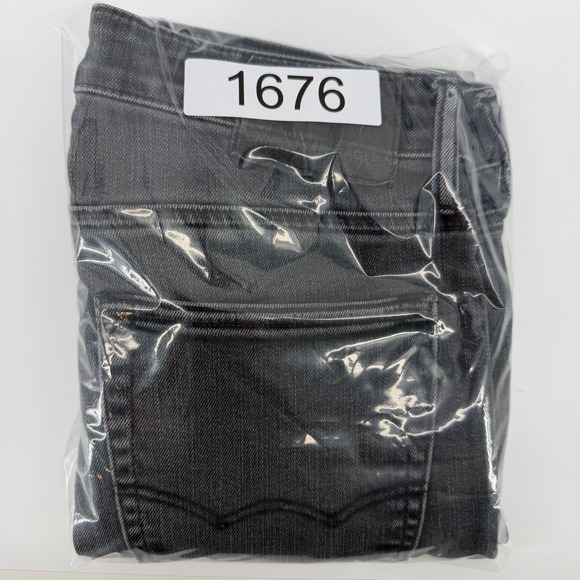 American Eagle Original Straight Jeans Mens 31x30 Black Ne(x)t Level Flex 1676 - Picture 16 of 16